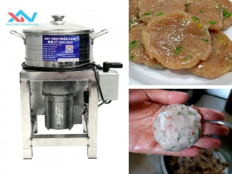 Máy quết chả cá thác lác mini 2kg