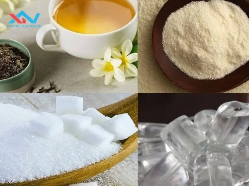 Nguyên liệu làm hồng trà trân châu