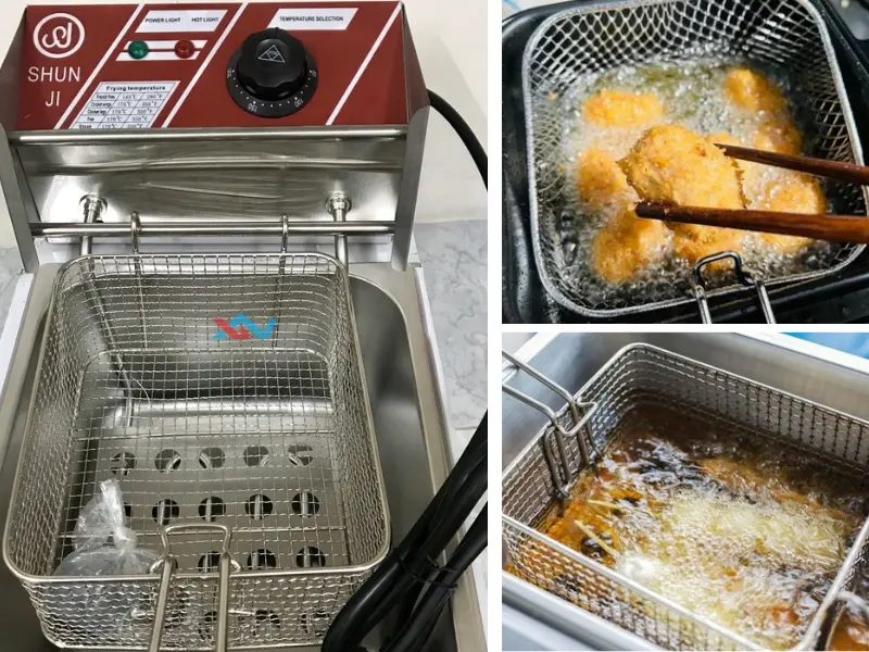 Hướng dẫn sử dụng và bảo quản bếp chiên điện 1 ngăn an toàn, hiệu quả