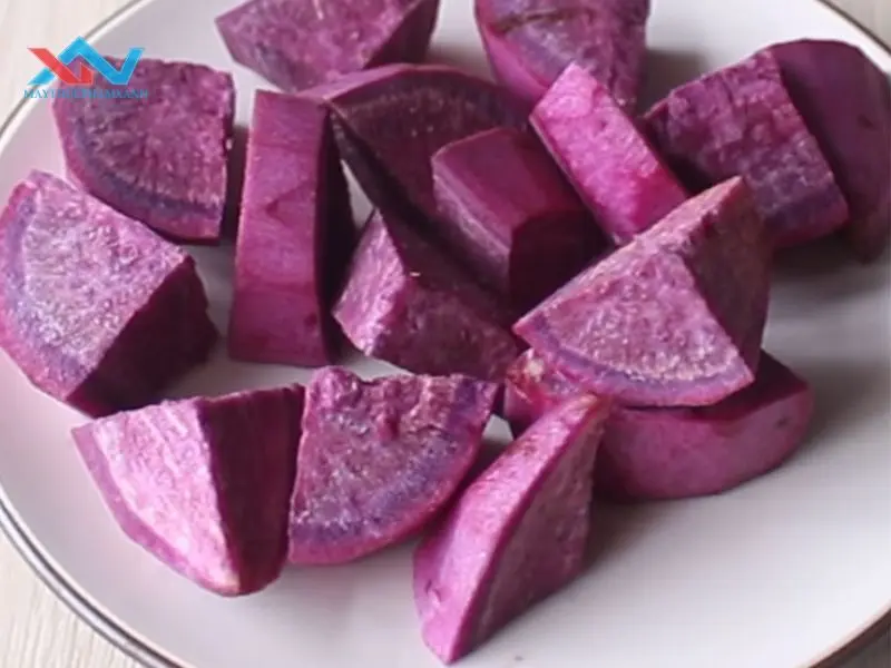 cách sên nhân khoai môn cho bánh trung thu