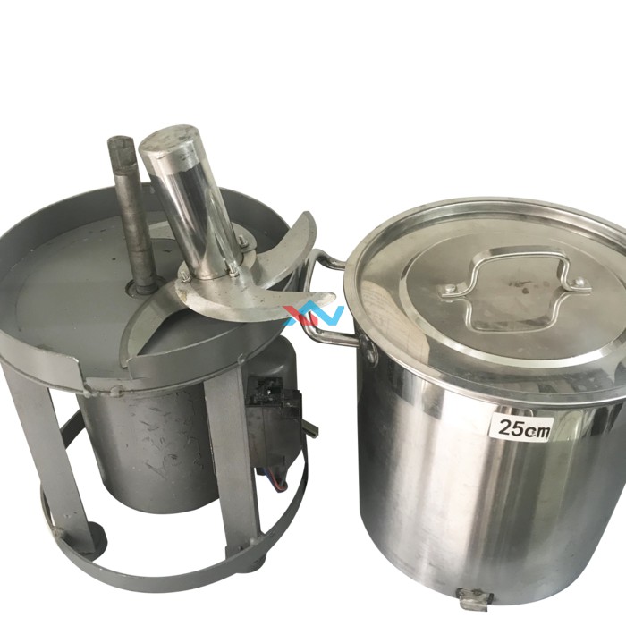 Máy xay tỏi ớt 25cm thiết kế 2 tầng dao 4 lưỡi cực kỳ sắc bén
