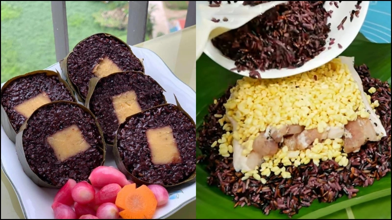 cách làm bánh tét gạo lứt