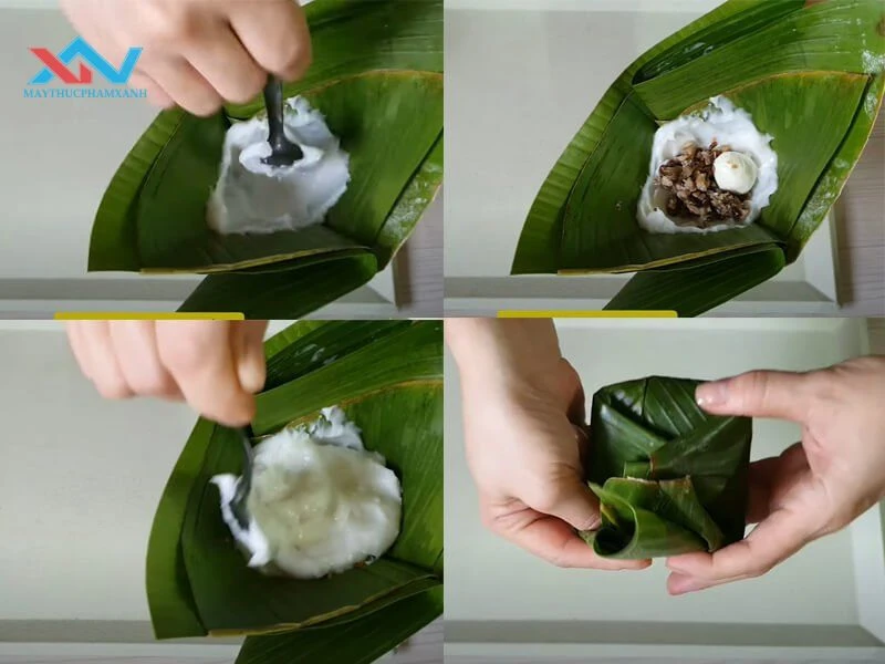 Gói bánh giò Gói bánh giò