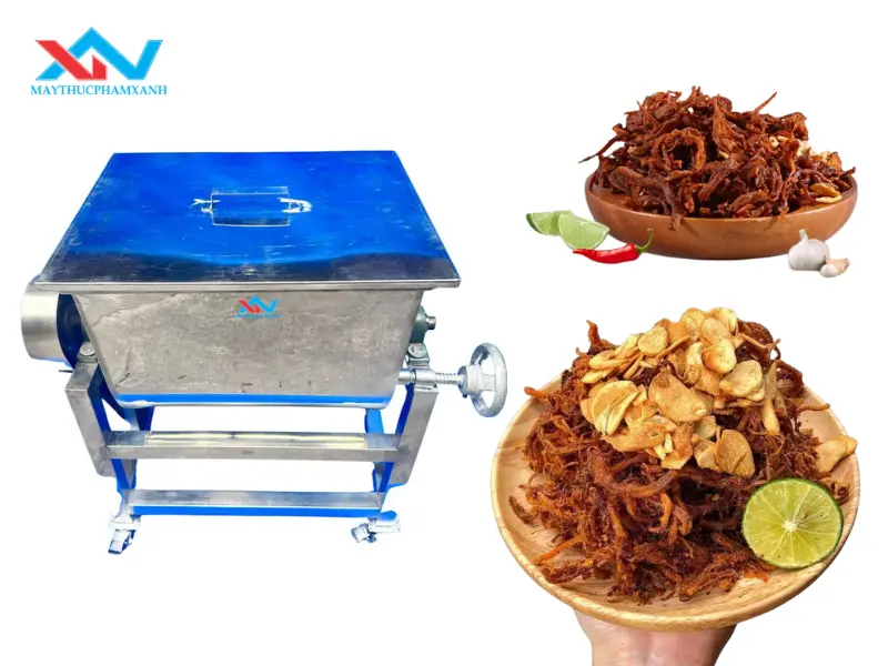 Chọn máy trộn thịt nằm ngang làm khô heo