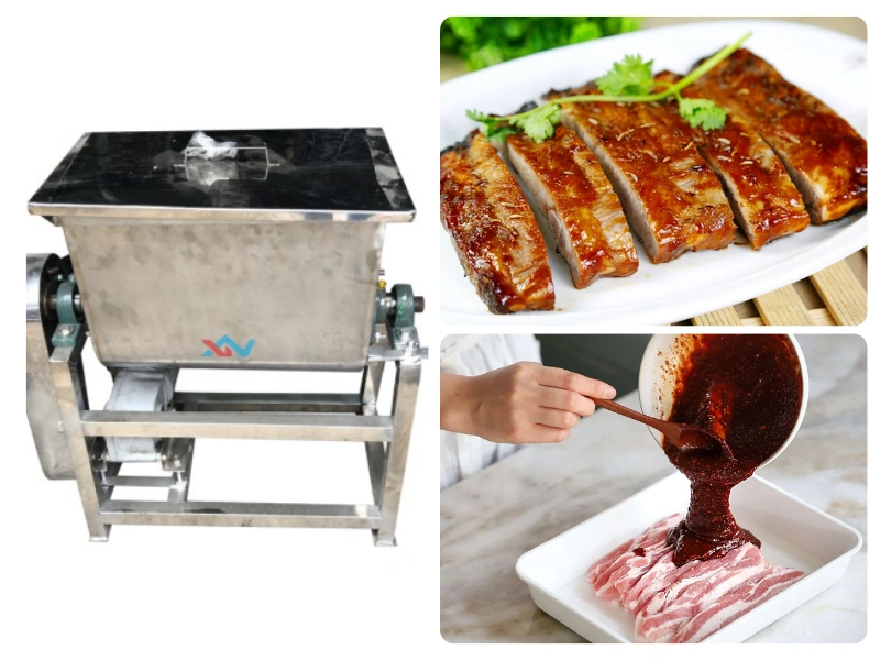 Kỹ thuật trộn sườn bằng máy trộn sườn công nghiệp Máy Thực Phẩm Xanh