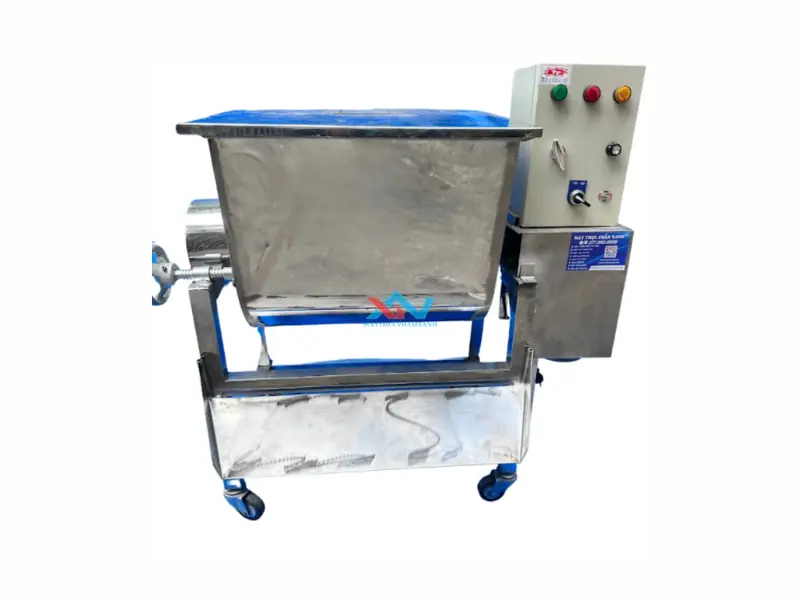 Máy trộn thịt nằm ngang có biến tần