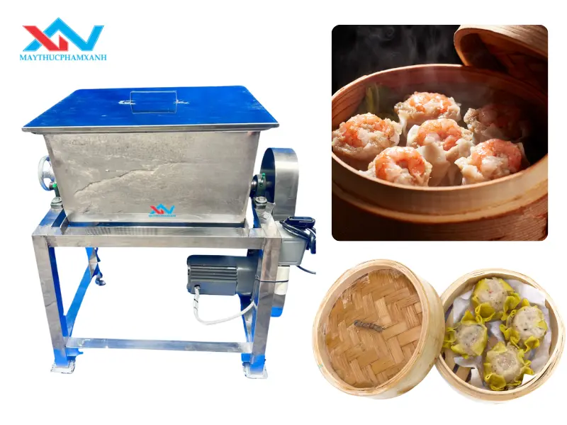 Kiểm tra máy trộn thịt nằm ngang trước khi vận hành