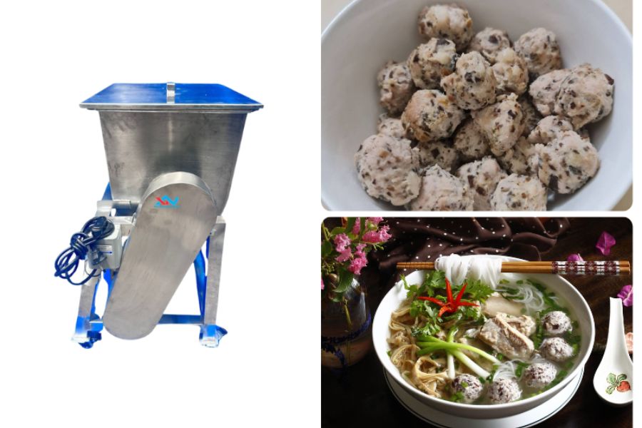 Máy Trộn Thịt Làm Mọc Chuyên Nghiệp Cho Cơ Sở Giò Chả