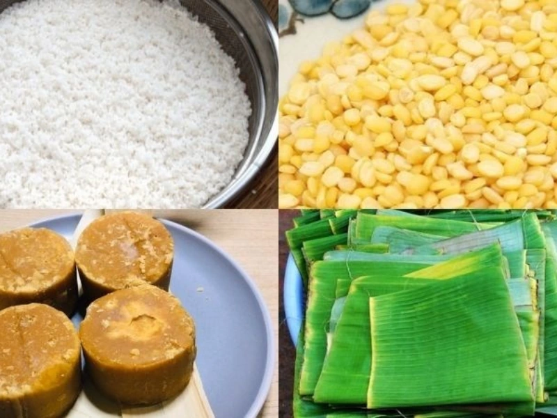 cách làm bánh tét nhân ngọt