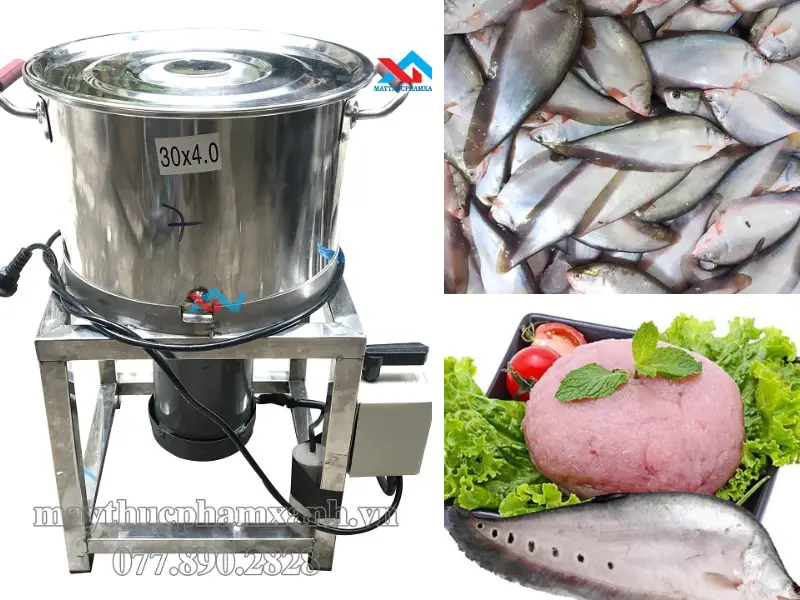 máy quết chả cá chợ Sặt Đồng Nai