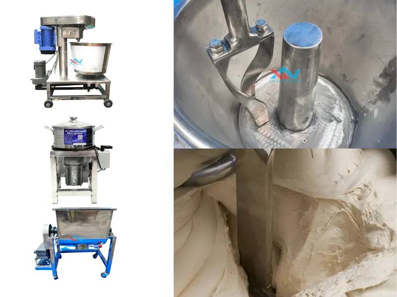 Sử dụng máy trộn bột chuyên dụng