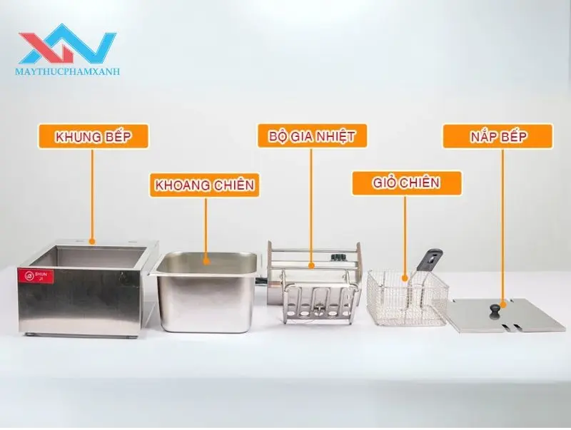 bếp chiên tách dầu 6l