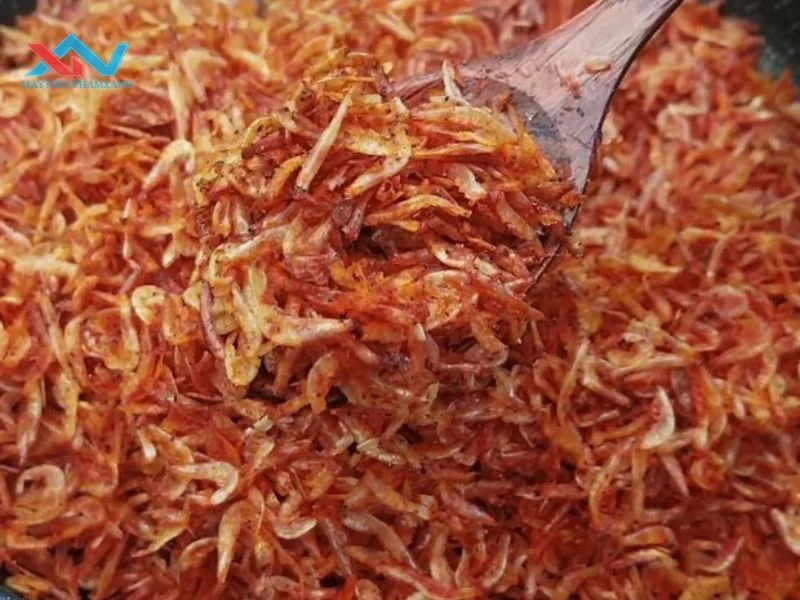 cách làm tép khô bánh tráng trộn