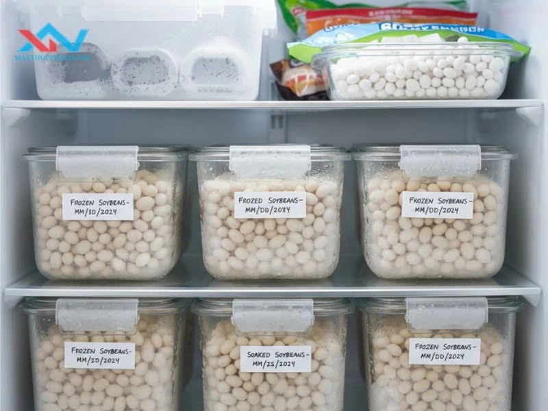 cách bảo quản đậu nành đã ngâm