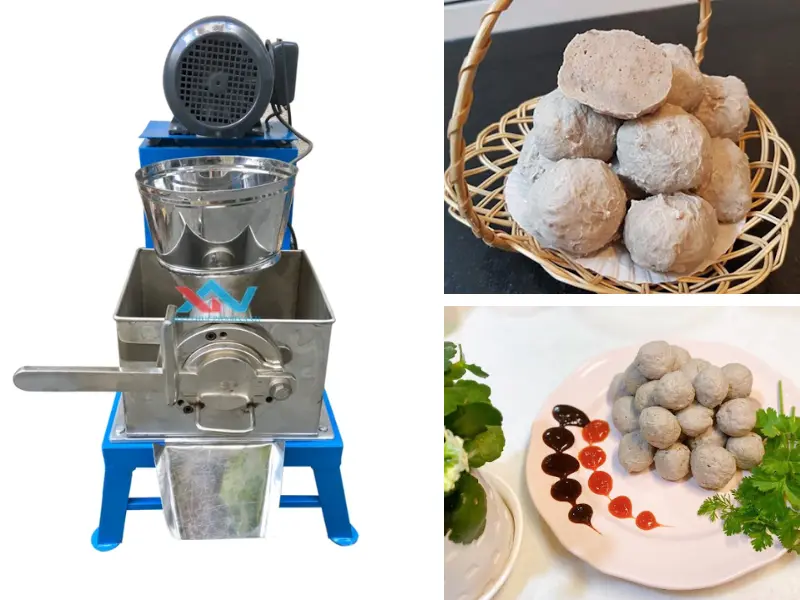 Máy quết bò viên công nghiệp 1,2kg chất lượng cao