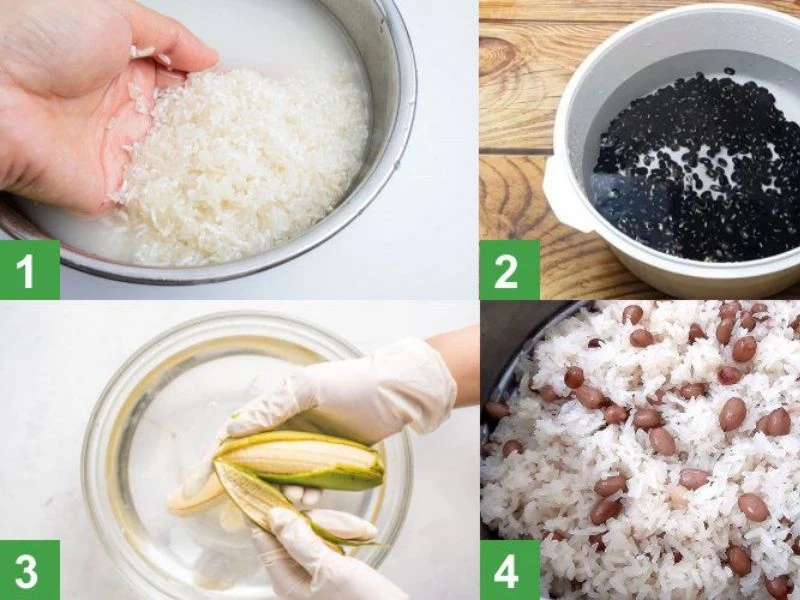 cách làm bánh tét chay