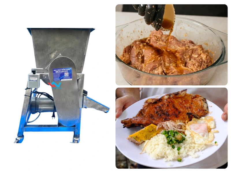 Tại sao các quán cơm tấm nên đầu tư máy trộn sườn công nghiệp?