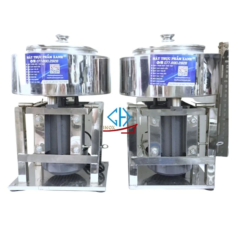 Máy xay giò chả 1kg có bao đá khung inox Máy xay giò chả 1kg có bao đá khung inox