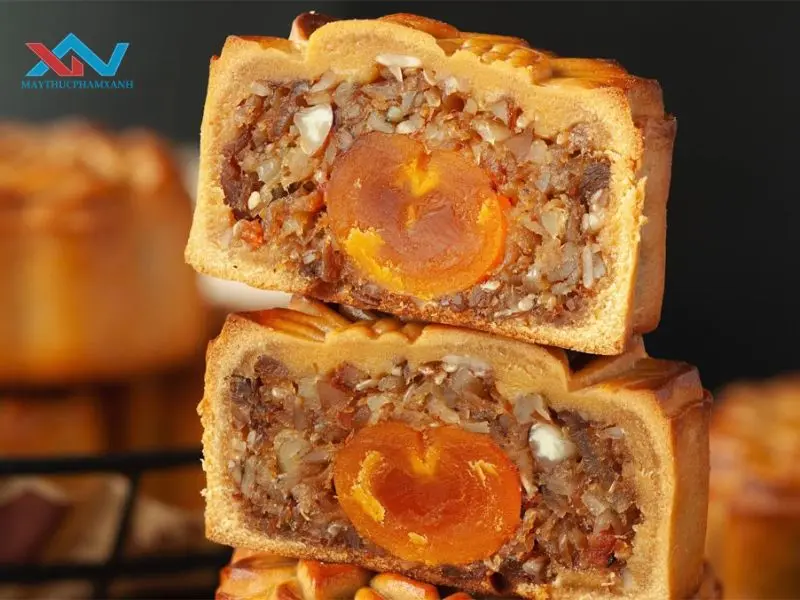 cách làm bánh trung thu nhân xá xíu