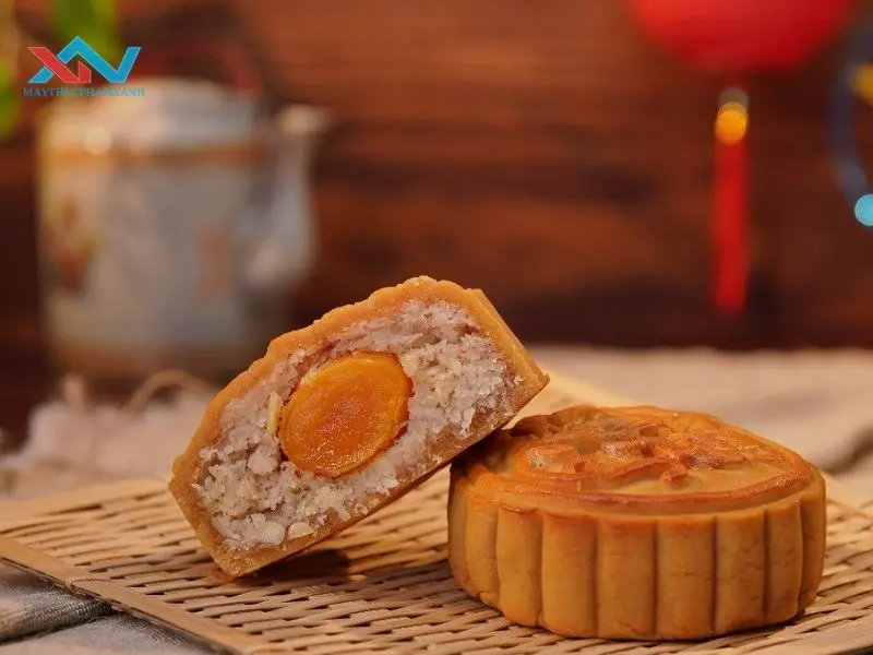 cách sên nhân dừa bánh trung thu