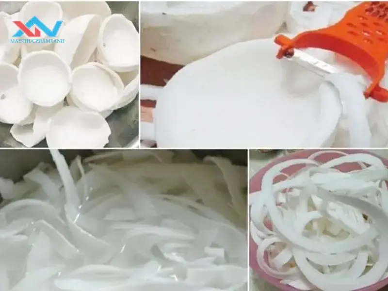 cách sên mứt dừa