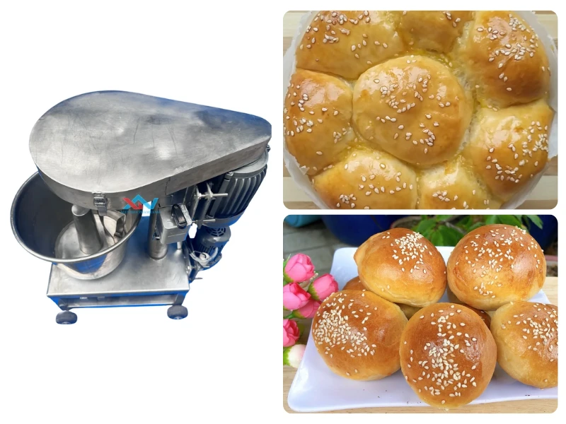 máy trộn bột làm bánh mì bơ sữa