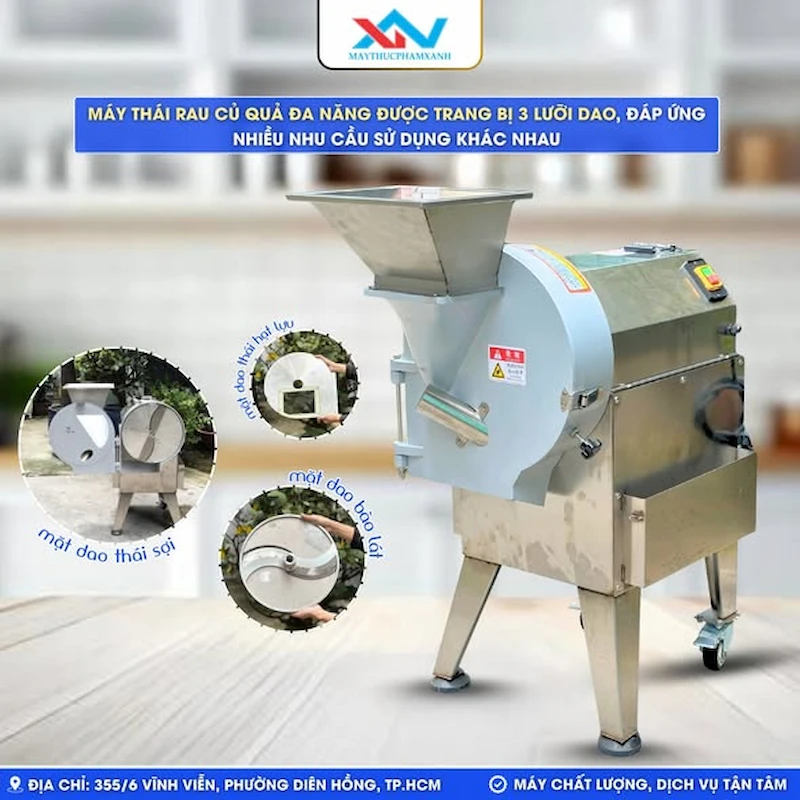 Máy thái rau củ quả đa năng YQC-802