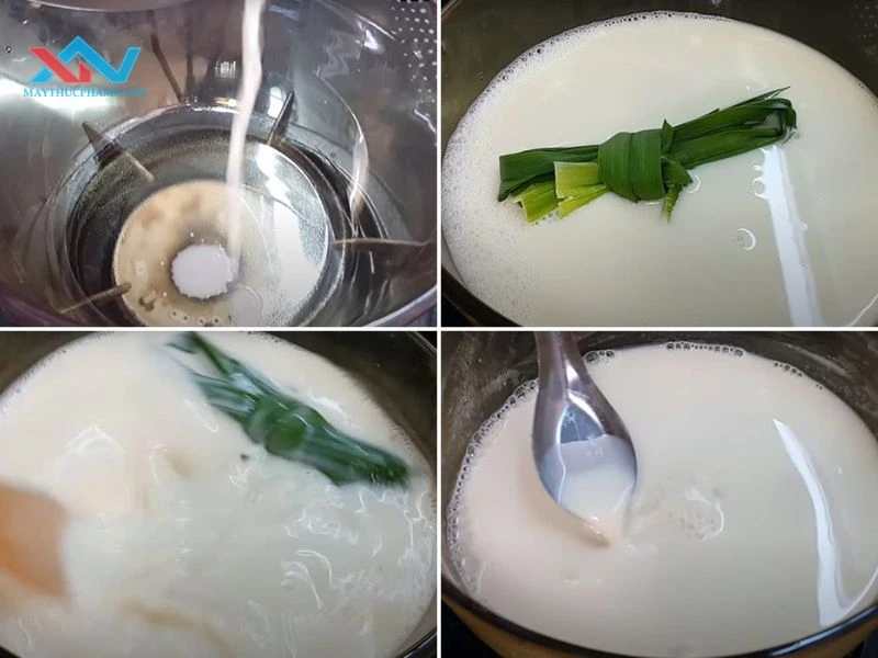 Nấu sữa đậu nành