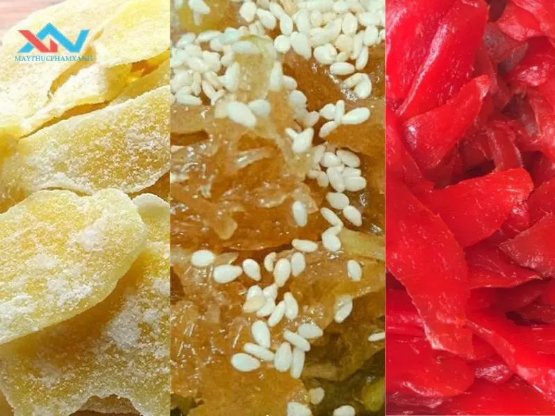 Các biến thể mứt gừng phổ biến Các biến thể mứt gừng phổ biến