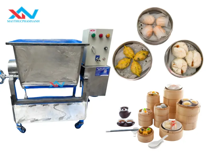 máy trộn thịt làm nhân há cảo