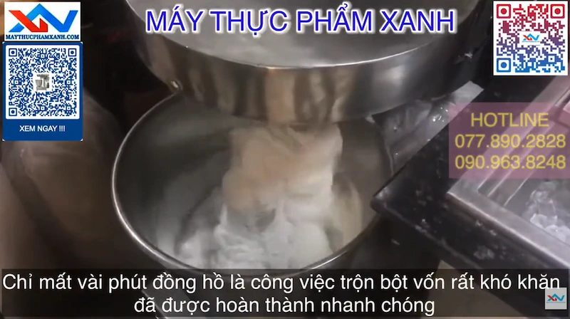 cách nhồi bột bánh bao bằng máy