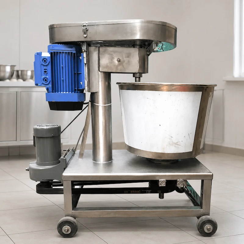 trộn bột bánh bao bằng máy
