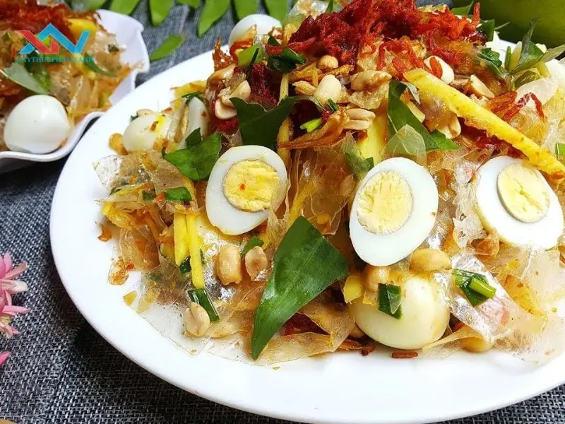 cách làm bánh tráng trộn ngon