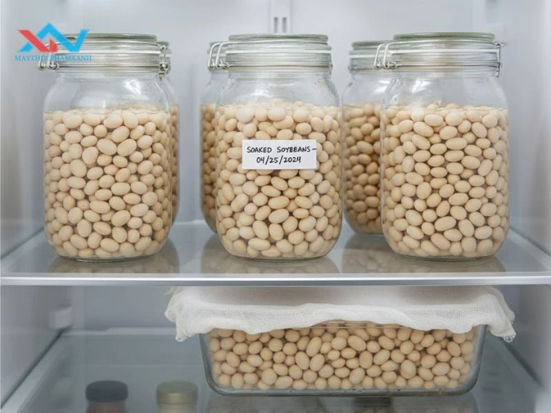 cách bảo quản đậu nành đã ngâm