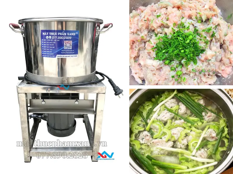 Máy quết chả cá thác lác 3kg