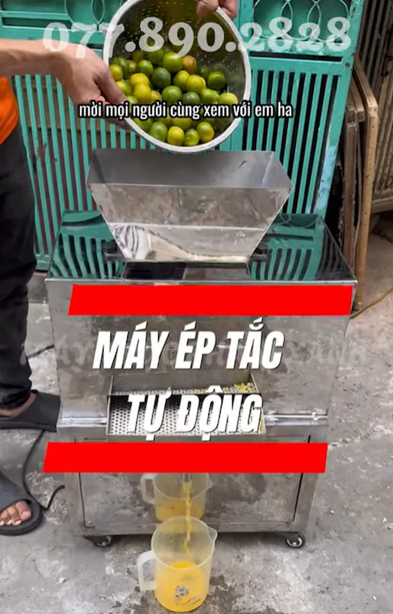 máy ép tắc quán hải sản máy ép tắc quán hải sản