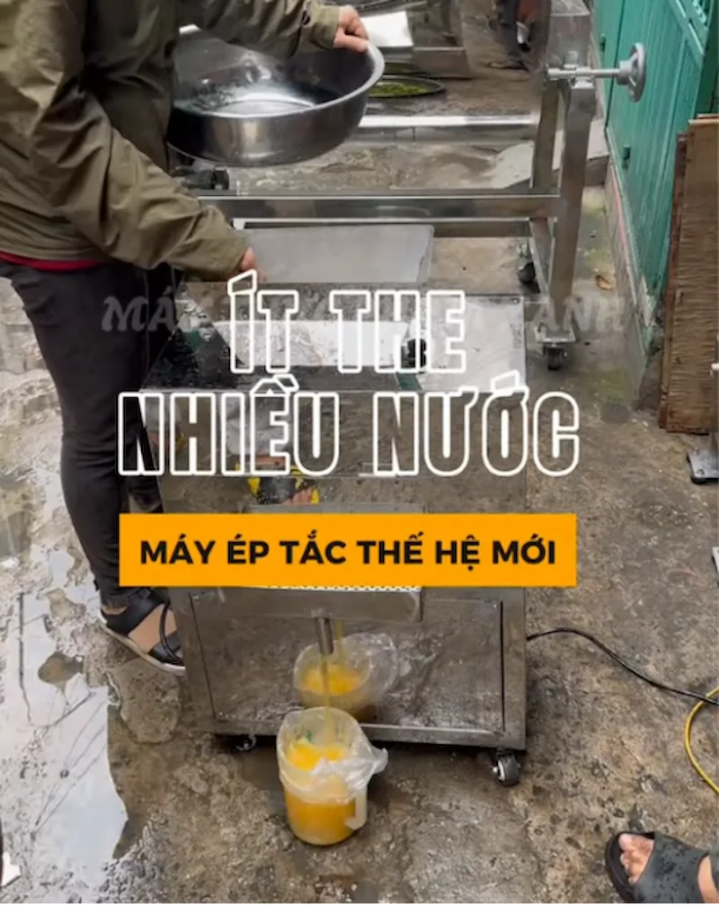 vệ sinh máy ép tắc