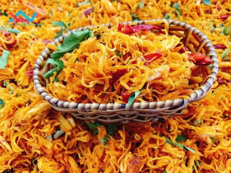 cách làm bánh tráng trộn khô gà