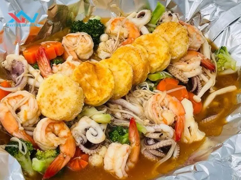 Lẩu đậu hũ non hải sản Lẩu đậu hũ non hải sản