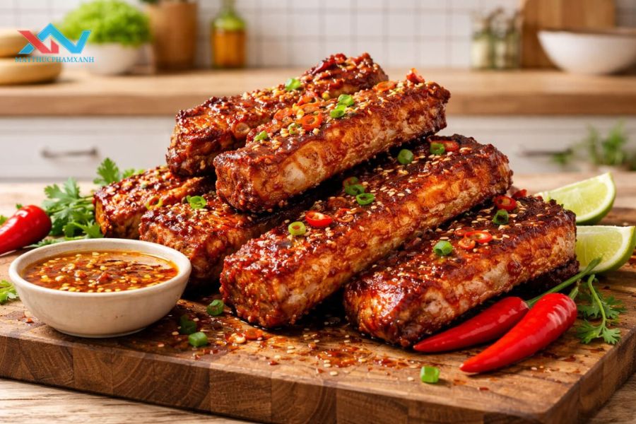 Cách Ướp Sườn Bò Nướng Sa Tế Mềm Thịt, Không Bị Khô