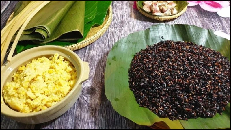 cách làm bánh tét gạo lứt