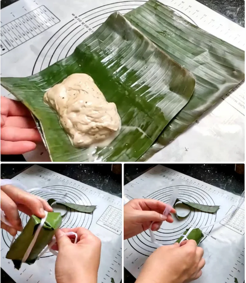 làm chả lụa chay từ bột mì làm chả lụa chay từ bột mì