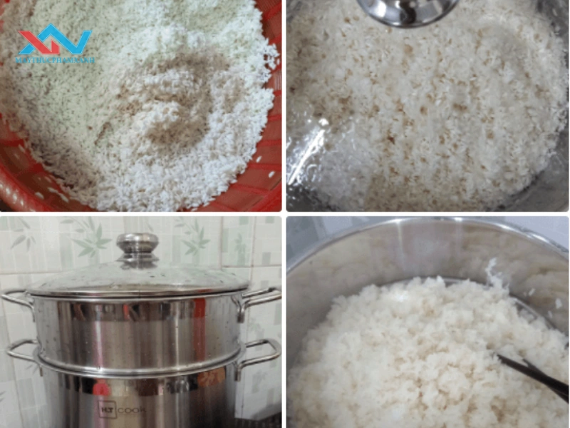 cách nấu xôi mặn