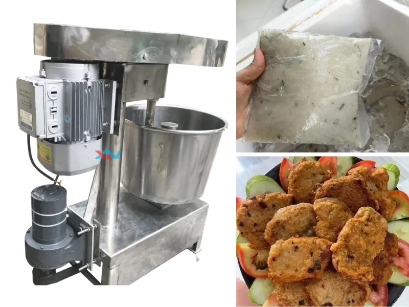 máy quết chả cá Cà Mau