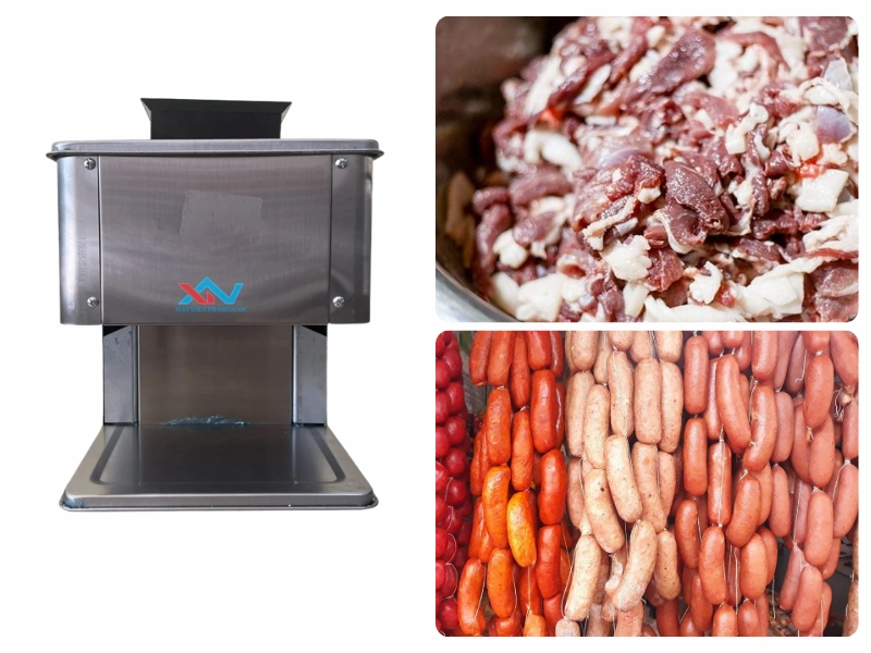 máy cắt thịt làm lạp xưởng