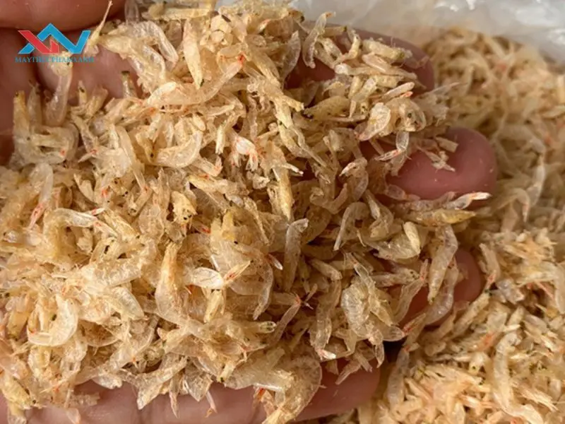 cách làm tép khô bánh tráng trộn