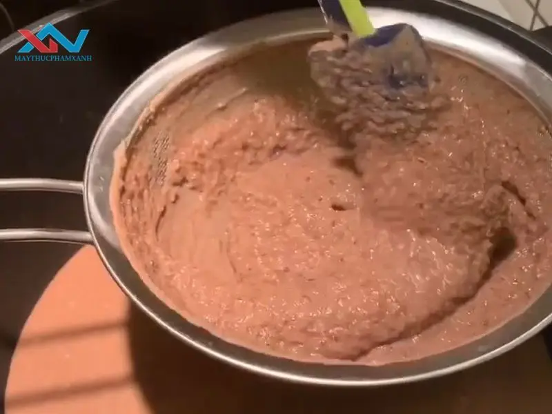 cách sên nhân đậu đỏ bánh trung thu