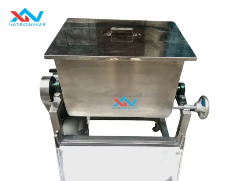 Máy trộn thịt nằm ngang trộn được số lượng thịt lớn đều và nhanh chóng