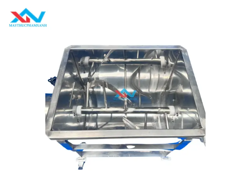 máy trộn thịt nằm ngang có trộn được bột không