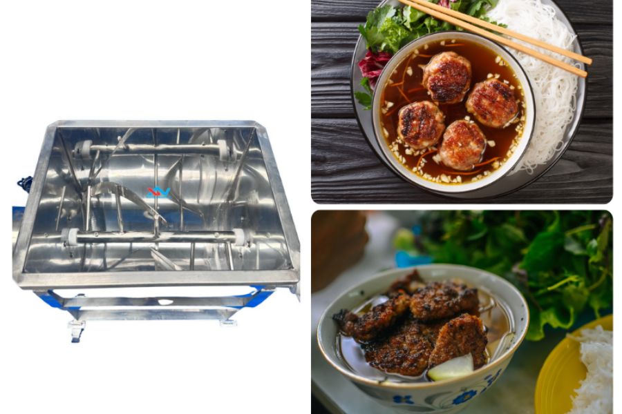 Máy Trộn Thịt Cho Quán Bún Chả Chất Lượng & Công Suất Lớn